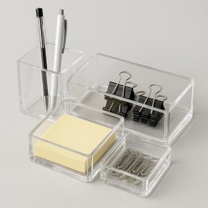 17 Acrylic Desktop Organizer Box Set