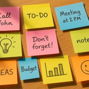 1 Colorful Sticky Notes Set 10 Pads