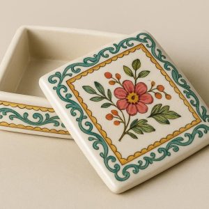 21 Ceramic Decorative Trinket Tray Box