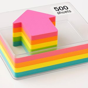 5 Arrow Shaped Sticky Notes Page Markers 500 Pieces